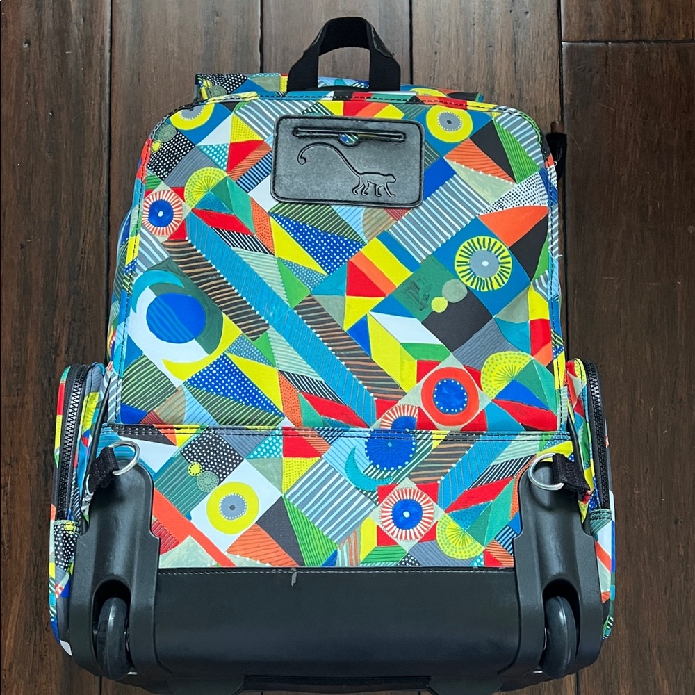 SOLD Kipling Multicolor Geometric Backpack - Picture 5 of 7